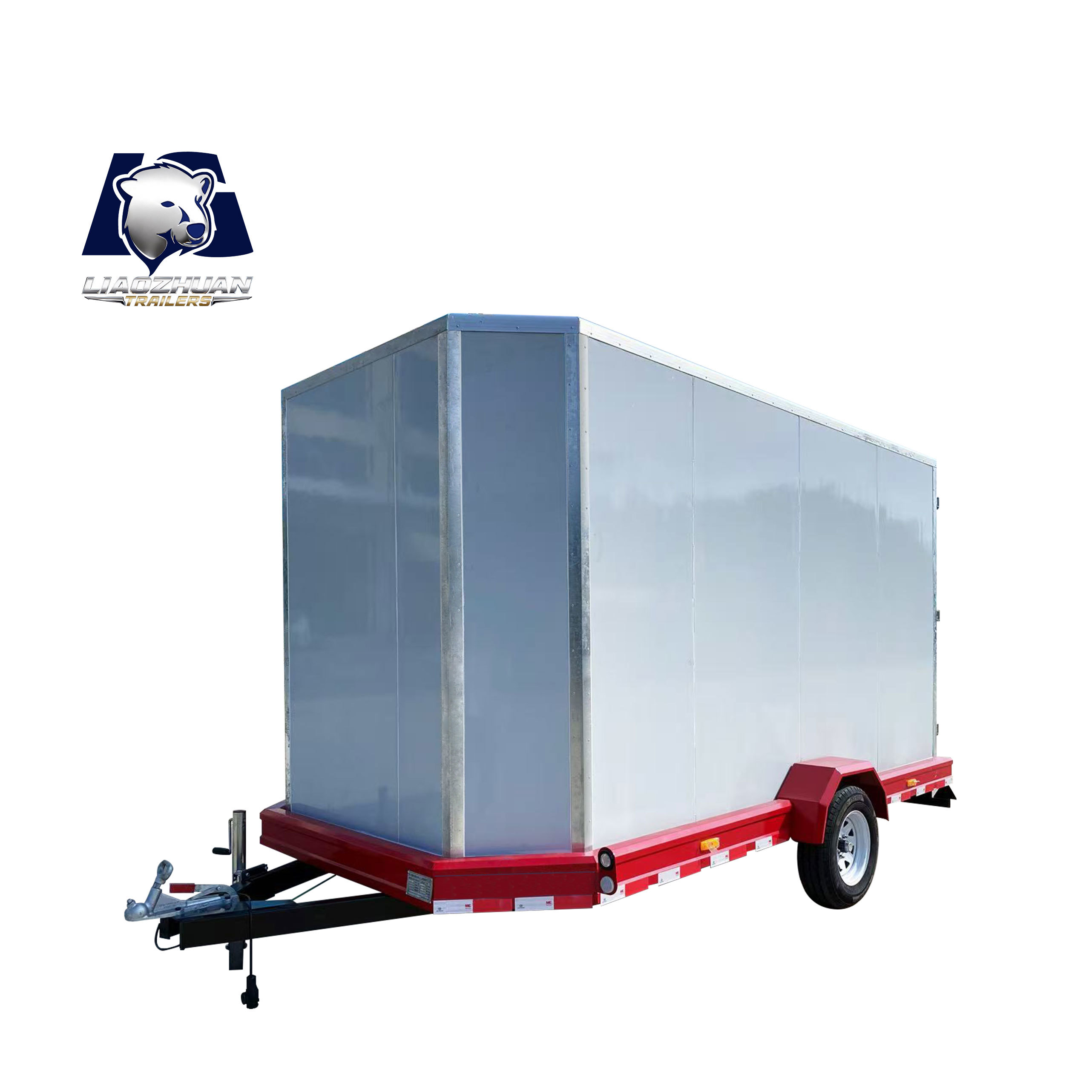 Steel Box Trailer with Customizable Color and Large Dimensions