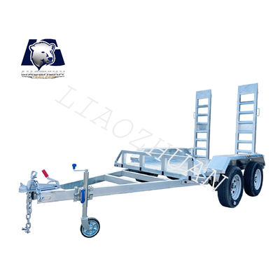 Small Excavator Plant Trailers ATM 3000kg 8x5 Plant Trailer For Agricultural